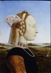 Portrait of Battista Sforza (detail)