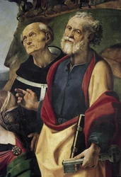 St. Peter and St. Philip Benizi, Detail of Virgin and Child on the Throne Surrounded by Saints