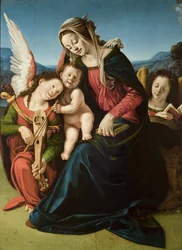 The Virgin and Child with Two Angels