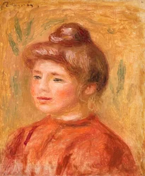 Bust of Woman in Red