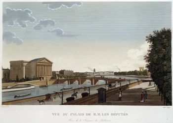 View of the Palais de M. les Députés - Paris by Courvoisier