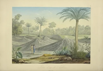 Air Volcanoes of Turbaco, Engraved by Bouquet, Illustration from 