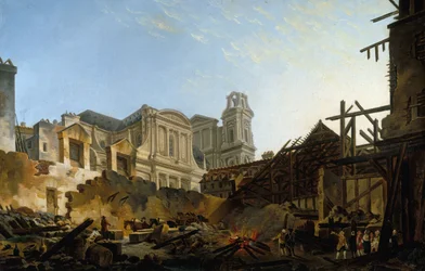 The Foire Saint-Germain After the Fire of the Night of 16 to 17 March 1762, 1762