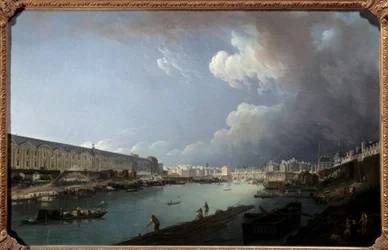 View of the Louvre and the Ile de la Cite from the Pont Royal