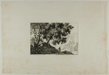 Landscape with Man Carrying Staff