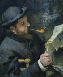 Claude Monet (1840-1926) reading a newspaper, 1872