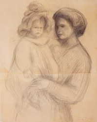 Claude Renoir in the Arms of his Nurse, Renee Jolivet