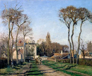 Entrance to the Village of Voisins, Yvelines, 1872