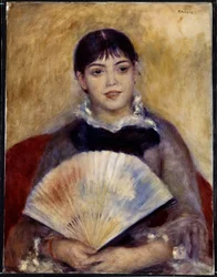Girl with a Fan (Alphonsine Fournaise)
