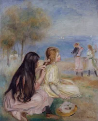 Girls by the Seaside, c.1875