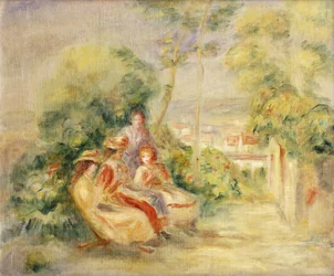 Girls in a Garden