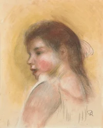 Head of a Young Girl in Profile