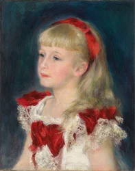 Mademoiselle Grimprel with a Red Ribbon, 1880