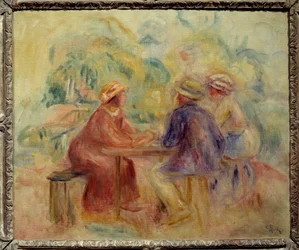 Meeting in the garden