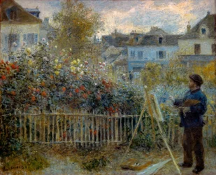Monet Painting in His Garden at Argenteuil