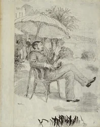 On the Terrace of a Hotel in Bordighera: The Painter Jean Martin Reviews his Bill