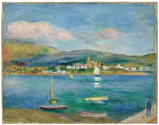 Fishing Port, View of Fontarabie from Hendaye