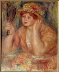 The woman in the mirror