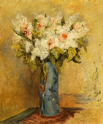 Vase of Lilies and Roses