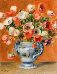 Vase of anemones