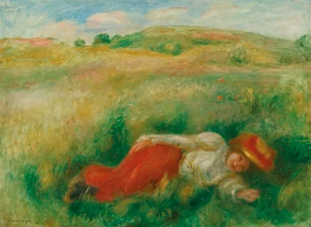 Woman Sitting in the Grass