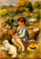 Young Boy by a Brook
