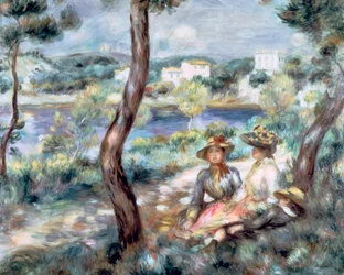 Young Girl and Boy in a Landscape, 1893