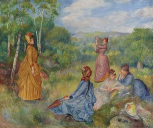 Young Ladies Playing Badminton, c. 1887