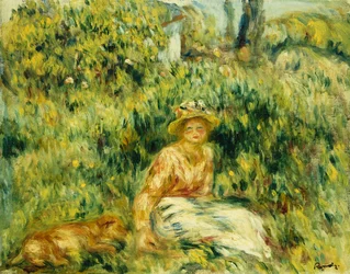 Young Woman in a Garden, c.1916