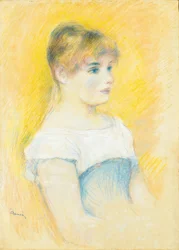 Young Girl in a Blue Corset