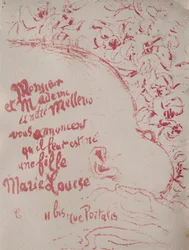 Announcement of a birth