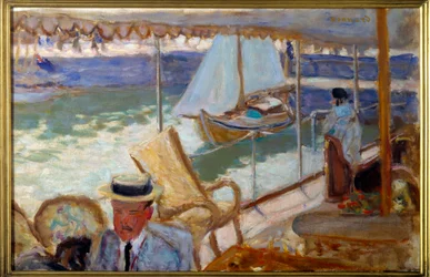 By yacht