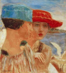 Young Girls with a Seagull