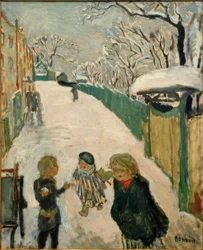 Children Playing in the Snow / The Street