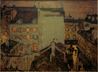 Montmartre in the Rain or Rue Tholozé