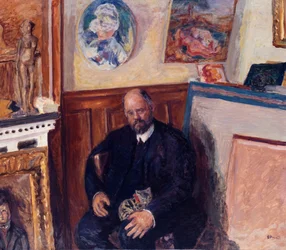 Portrait of Ambroise Vollard with His Cat, c. 1924