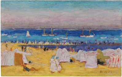 The Beach (Arachon), c.1922