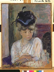 The Blue Ribbonned Hat, 1912