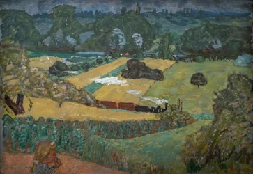 Train and Barges