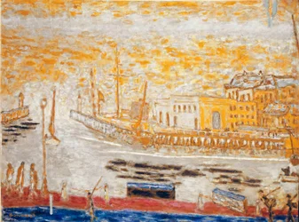 Trouville, la sortie du port