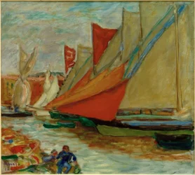 Sails Drying / The Sailboats in Cannes