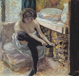 Woman with Black Stockings or, Woman at her Toilet, c.1900