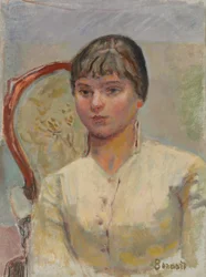 Young Woman in an Armchair (Study), c.1916