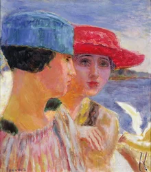 Young Women with a Seagull, 1917