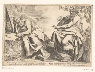 Heraclitus and Democritus