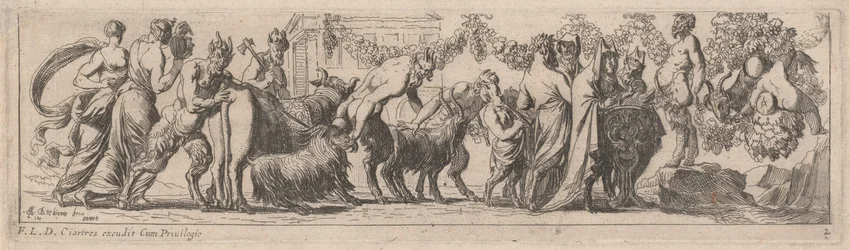 Satyrs Bringing Animals to an Altar