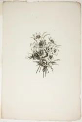 Bouquet with Daffodils, from Collection of Different Bouquets of Flowers, Invented and Drawn by Jean Pillement and Engraved by P. C. Canot