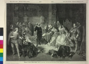 Shakespeare Reading at the Court of Queen Elizabeth I from Macbeth