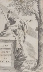 Frontispiece, from Interviews with the Late Mr. Balzac Les Entretiens de Feu Monsieur d