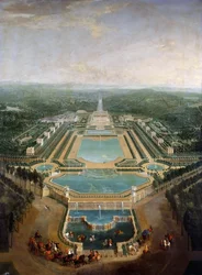 General View of the Chateau and Gardens at Marly, Around 1724